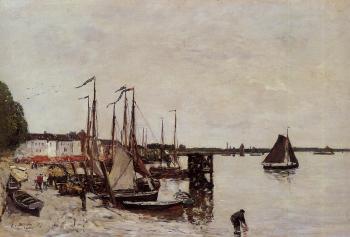 尤金 佈丹 Anvers, Fishing Boats